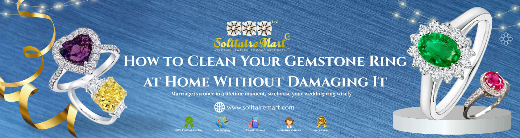 How to Clean Your Gemstone Ring at Home Without Damaging It