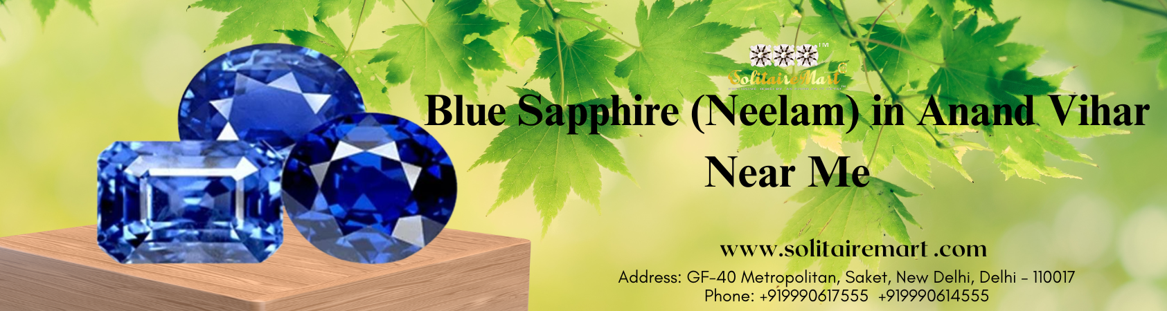 Blue Sapphire (Neelam) in Anand Vihar Near Me