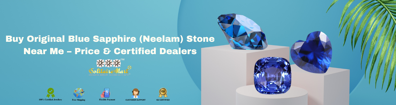 Buy Original Blue Sapphire (Neelam) Stone Near Me – Price & Certified Dealers