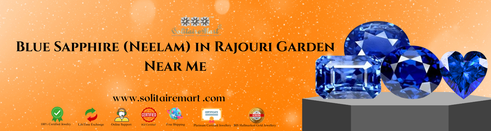 Blue Sapphire (Neelam) in Rajouri Garden Near Me