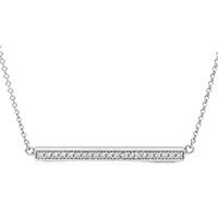 Custom Lab Diamonds Bar Necklaces