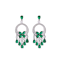 Gemstone Chandelier Earrings