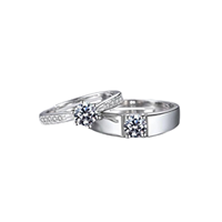 Custom Lab Diamonds Couple Rings