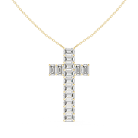Lab Diamond Cross Pendants