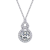 Silver Pendants Custom Moissanite Pendants