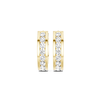 Lab Diamond Hoop Earrings