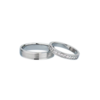 Lab Diamond Matching Engagement Rings & Bands