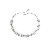 Silver Solitaire Moissanite Necklaces
