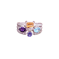 Gemstone Multi-Stone Gemstone Rings