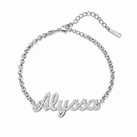 Custom Lab Diamonds Name Bracelets