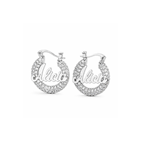 Custom Lab Diamonds Name Hoops