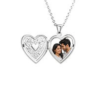 Custom Lab Diamonds Photo Lockets