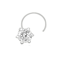 Solitaire Nose Pins