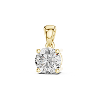 Lab Diamond Solitaire Pendants