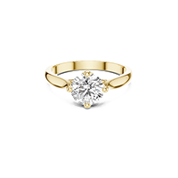 Lab Diamond Solitaire Rings