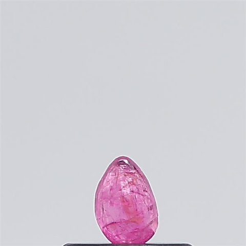0.16 carat 0.25 ratti natural Africa Pear shape pinkish-red ruby gemstone.