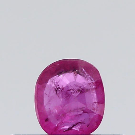 0.19 Carat 0.21 Ratti Natural Burma Cushion shape Pink Ruby Gemstone.