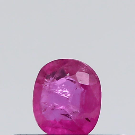 0.19 Carat 0.21 Ratti Natural Burma Cushion shape Pink Ruby Gemstone.