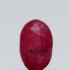 0.34 Carat 0.37 Ratti Natural Burma Oval shape Brownish-red Ruby Gemstone