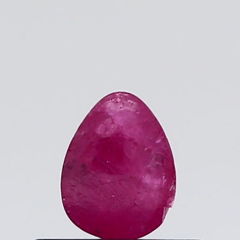 0.39 carat 0.43 ratti natural Africa Pear shape pinkish-red ruby gemstone.