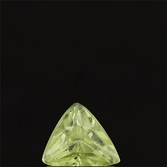 0.5 Carat (0.55 Ratti) Natural Burma Yellow Sapphire - IGI/GTL Certified Trillion-Shaped Gemstone