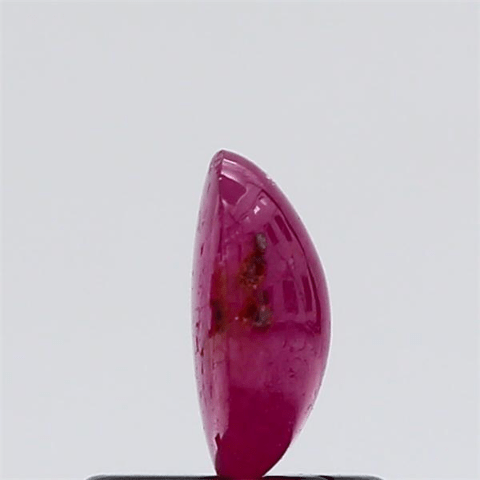 0.73 carat 1 ratti natural Africa Oval shape pinkish-red ruby gemstone.