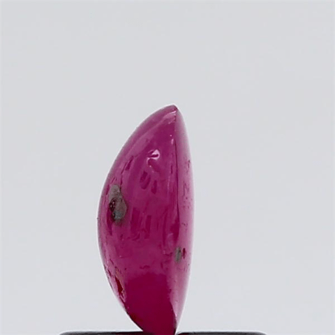 0.73 carat 1 ratti natural Africa Oval shape pinkish-red ruby gemstone.