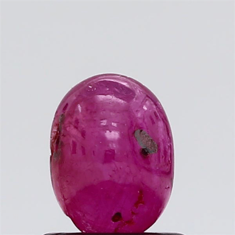 0.73 carat 1 ratti natural Africa Oval shape pinkish-red ruby gemstone.