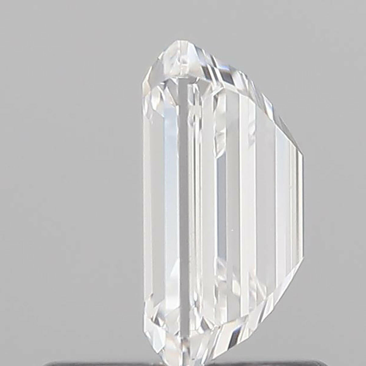 0.90 carat Emerald-Cut Lab-Grown Diamond.
