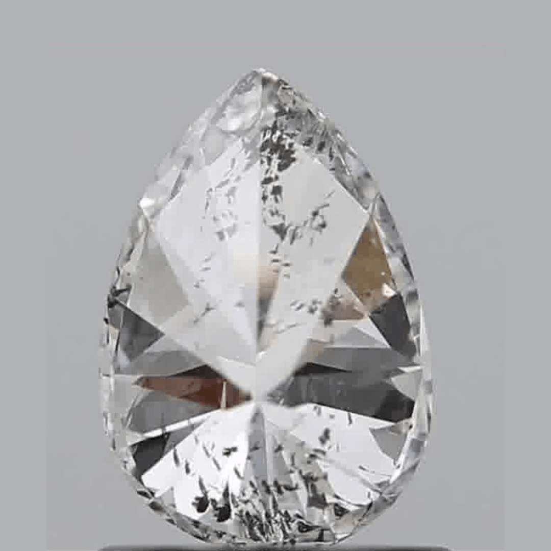 1.02ct Pear Brilliant Cut I1 Clarity G Color Natural Diamond.
