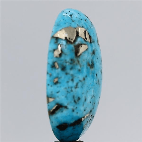 10.32 carat 11.35 ratti IGI-GTL certified AAA+ Quality Blue with golden Bisbee oval Turquoise (Firoza) Stone.