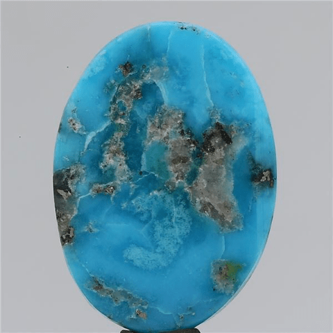 10.33 carat 11.36 ratti IGI-GTL certified AAA+ Quality Blue with golden Bisbee oval Turquoise (Firoza) Stone.