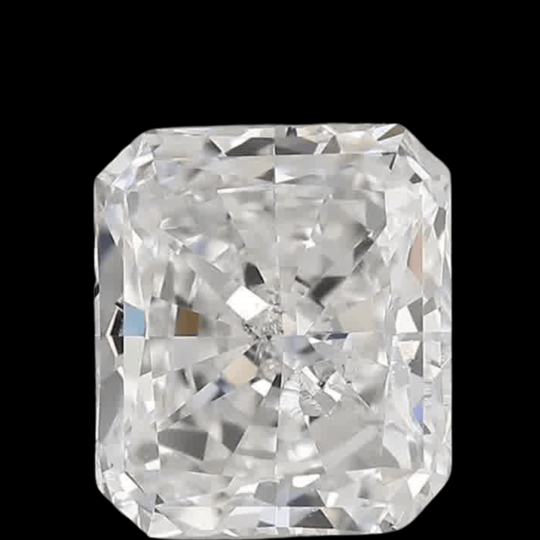 1.10ct Radiant Brilliant Cut I1 Clarity D Color Natural Diamond.