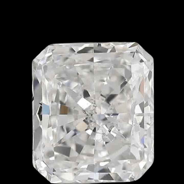 1.10ct Radiant Brilliant Cut I1 Clarity D Color Natural Diamond.