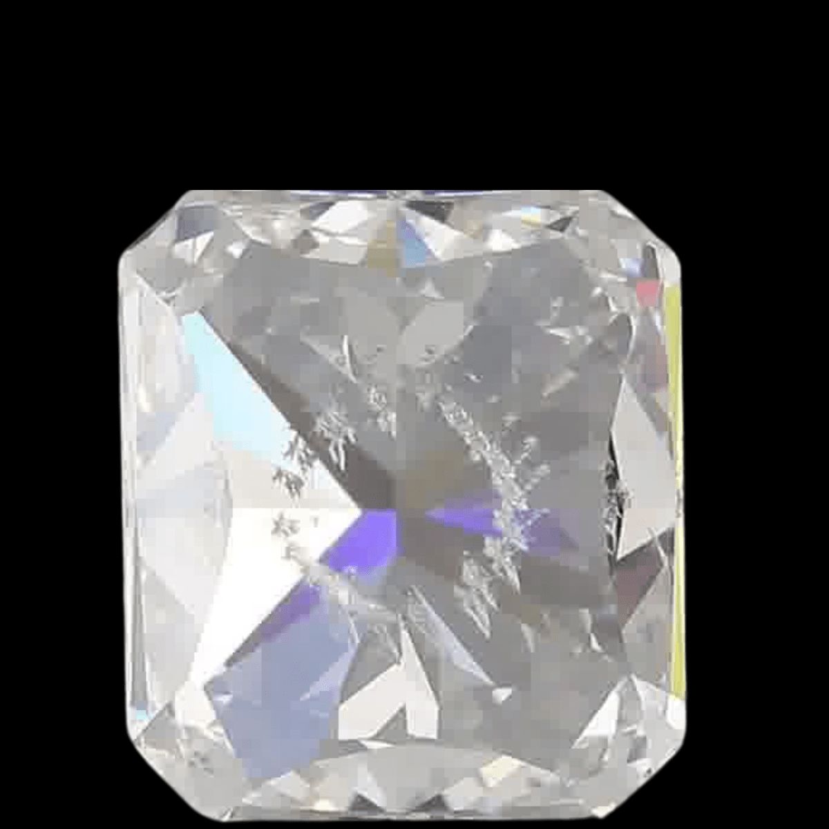 1.10ct Radiant Brilliant Cut I1 Clarity D Color Natural Diamond.