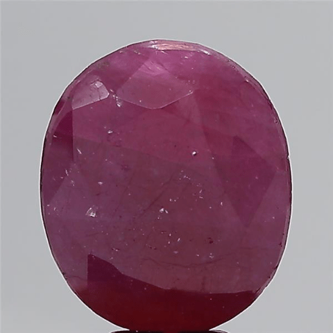 11.48 Carat 12.63 Ratti Natural IGL Certified Mozambique Oval shape Purplish-red Ruby Gemstone.