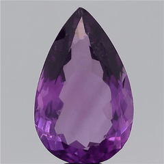 11.7 Carat 13 Ratti Natural American Pear shape Purple Amethyst Gemstone