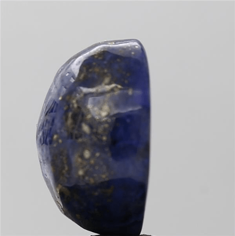 12.4 Carat 13.64 Ratti Natural GII Certified Africa Oval shape Blue Lapis lazuli Gemstone.