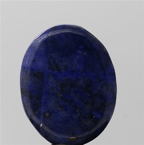 12.4 Carat 13.64 Ratti Natural GII Certified Africa Oval shape Blue Lapis lazuli Gemstone.