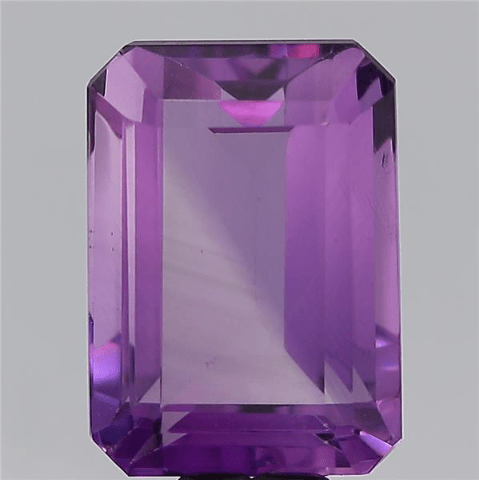 12.56 Carat 14 Ratti Natural American Rectangular shape Purple Amethyst Gemstone.