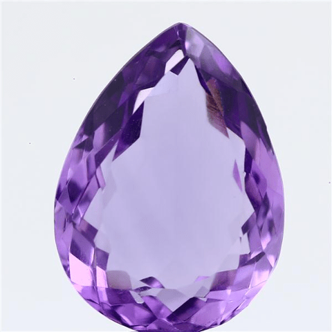 12.57 Carat 14 Ratti Natural American Pear shape Purple Amethyst Gemstone.