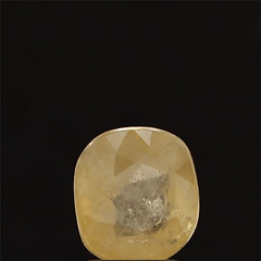 1.26 Carat (1.39 Ratti) Natural Burma Yellow Sapphire - IGI/GTL Certified Cushion-Shaped Gemstone