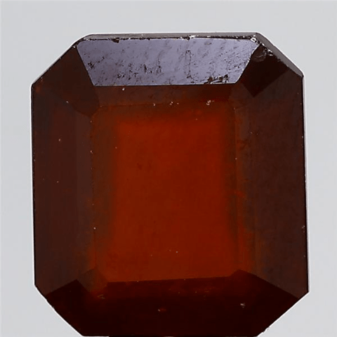 12.62 Carat 14 Ratti IGL Certified Natural Ceylon (Sri Lanka) Octagonal shape Hessonite (Gomed) Gemstone.