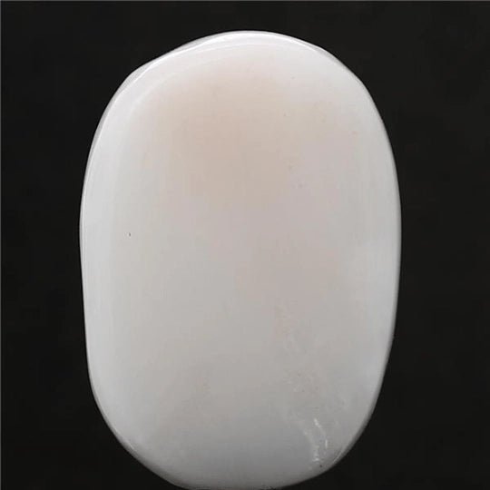 12.8 carat 14.25 ratti natural Japanese oval shape white coral stone.