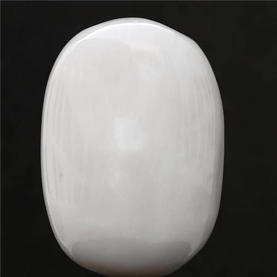 12.8 carat 14.25 ratti natural Japanese oval shape white coral stone.