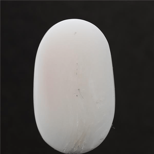 13.08 carat 14.39 ratti IGL certified natural Japanese oval shape white coral stone.