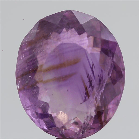 13.5 carat 15 ratti GII certified natural American Oval shape Amethyst stone.