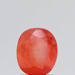 1.38 Carat 1.52 Ratti Natural Burma Cushion shape Orange sapphire Gemstone