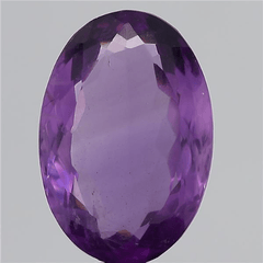 13.85 Carat 15.24 Ratti Natural American Oval shape Purple Amethyst Gemstone