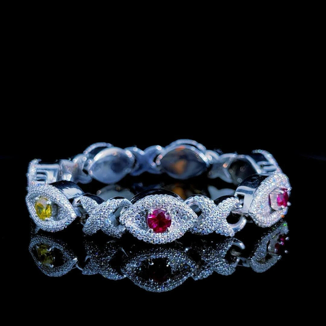 14 k gold studded super excluive rare design special men’s bracelet specially for rapper.